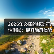 2026年必懂的移动可用性测试：提升触屏体验的终极攻略（图2）
