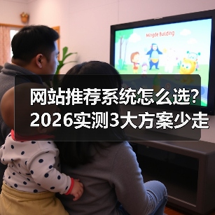 网站推荐系统怎么选？2026实测3大方案少走弯路（图4）