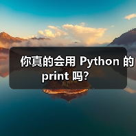 你真的会用 Python 的 print 吗？