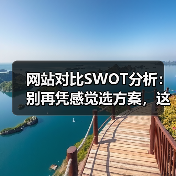 网站对比SWOT分析：别再凭感觉选方案，这4步让数据替你说话（图3）