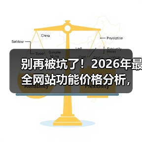 别再被坑了！2026年最全网站功能价格分析，看完省下3万块（图2）