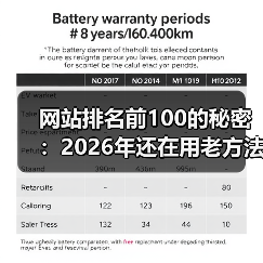 网站排名前100的秘密：2026年还在用老方法就输了（图3）