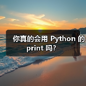 你真的会用 Python 的 print 吗?(图3) 你真的会用 Python 的 print 吗?(图3)