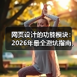 网页设计的功能模块:2026年最全避坑指南,看懂这5个核心模块少走3年弯路(图1) 网页设计的功能模块:2026年最全避坑指南,看懂这5个核心模块少走3年弯路(图1)