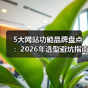 5大网站功能品牌盘点：2026年选型避坑指南（图2）