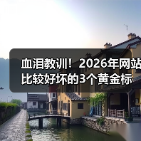 血泪教训！2026年网站比较好坏的3个黄金标准，第2个90%人搞反了（图4）