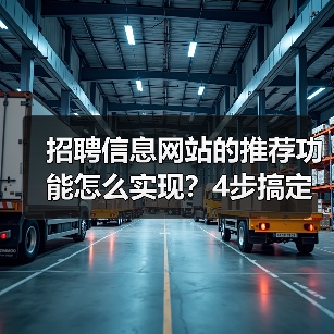 招聘信息网站的推荐功能怎么实现？4步搞定智能匹配系统（图3）
