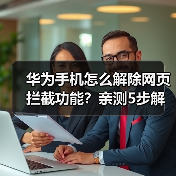 华为手机怎么解除网页拦截功能？亲测5步解决弹窗烦恼（图3）