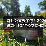 别让公文毁了你！2026年ChatGPT公文写作功能测评，这3个坑我替你踩了（图3）