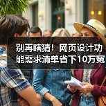 别再瞎猜！网页设计功能需求清单省下10万冤枉钱