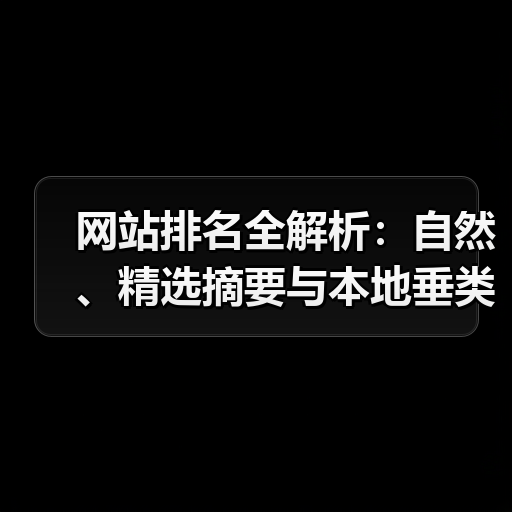 网站排名全解析：自然、精选摘要与本地垂类排名实战指南（图2）