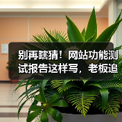 别再瞎猜!网站功能测试报告这样写,老板追着加薪(图3) 别再瞎猜!网站功能测试报告这样写,老板追着加薪(图3)