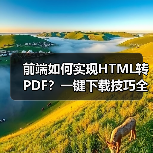 前端如何实现HTML转PDF？一键下载技巧全解析