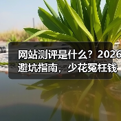 网站测评是什么?2026避坑指南,少花冤枉钱(图1) 网站测评是什么?2026避坑指南,少花冤枉钱(图1)