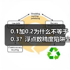 0.1加0.2为什么不等于0.3?浮点数精度陷阱全解析(图1) 0.1加0.2为什么不等于0.3?浮点数精度陷阱全解析(图1)