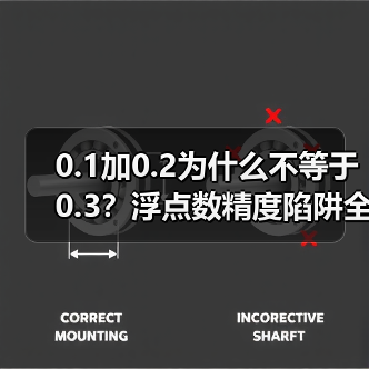 0.1加0.2为什么不等于0.3?浮点数精度陷阱全解析(图3) 0.1加0.2为什么不等于0.3?浮点数精度陷阱全解析(图3)
