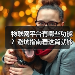 物联网平台有哪些功能?避坑指南看这篇就够了(图1) 物联网平台有哪些功能?避坑指南看这篇就够了(图1)