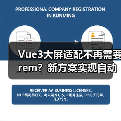 Vue3大屏适配不再需要rem?新方案实现自动缩放(图2) Vue3大屏适配不再需要rem?新方案实现自动缩放(图2)