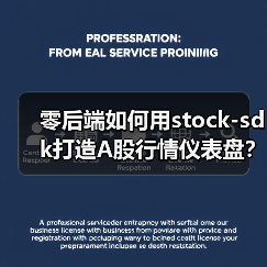 零后端如何用stock-sdk打造A股行情仪表盘?(图1) 零后端如何用stock-sdk打造A股行情仪表盘?(图1)