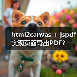 html2canvas + jspdf实现页面导出PDF?一文搞定(图3) html2canvas + jspdf实现页面导出PDF?一文搞定(图3)