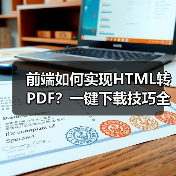 前端如何实现HTML转PDF？一键下载技巧全解析