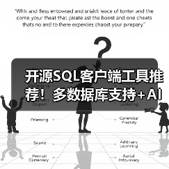 开源SQL客户端工具推荐！多数据库支持+AI智能查询