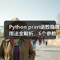 Python print函数隐藏用法全解析，6个参数让你效率翻倍