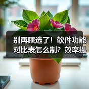 别再瞎选了！软件功能对比表怎么制？效率提升300%