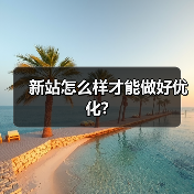 新站怎么样才能做好优化?