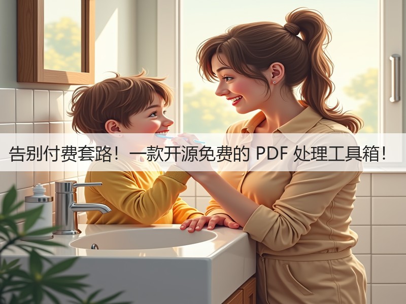 告别付费套路!一款开源免费的 PDF 处理工具箱!(图3) 告别付费套路!一款开源免费的 PDF 处理工具箱!(图3)