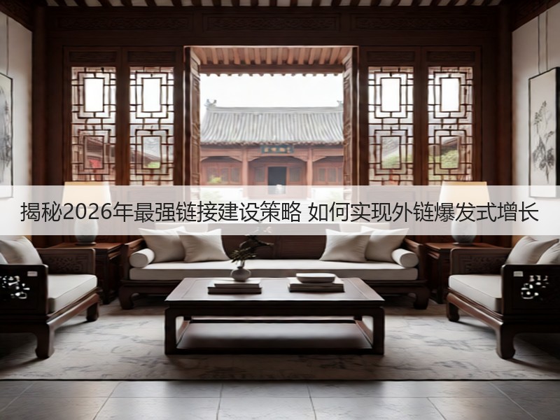 揭秘2026年最强链接建设策略 如何实现外链爆发式增长(图1) 揭秘2026年最强链接建设策略 如何实现外链爆发式增长(图1)
