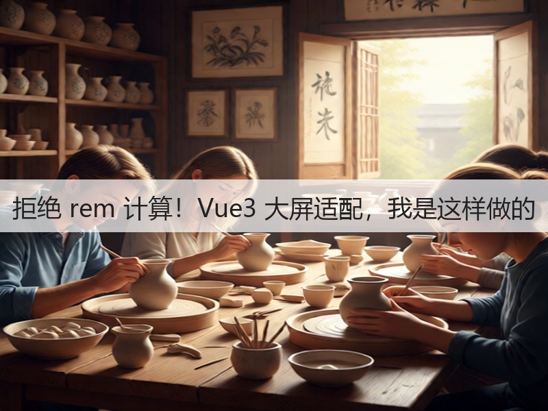 拒绝 rem 计算!Vue3 大屏适配,我是这样做的(图2) 拒绝 rem 计算!Vue3 大屏适配,我是这样做的(图2)