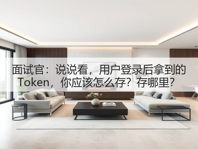 面试官:说说看,用户登录后拿到的 Token,你应该怎么存?存哪里?(图2) 面试官:说说看,用户登录后拿到的 Token,你应该怎么存?存哪里?(图2)