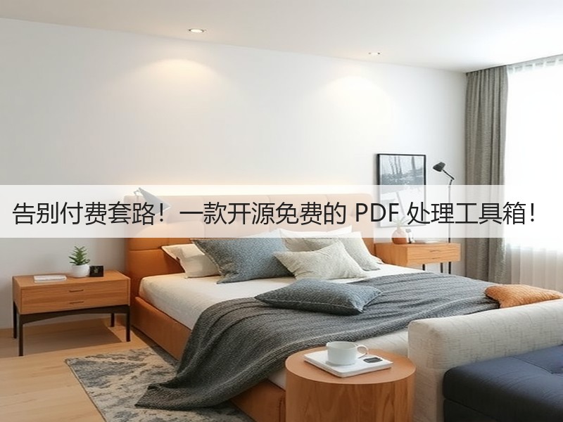 告别付费套路!一款开源免费的 PDF 处理工具箱!(图3) 告别付费套路!一款开源免费的 PDF 处理工具箱!(图3)
