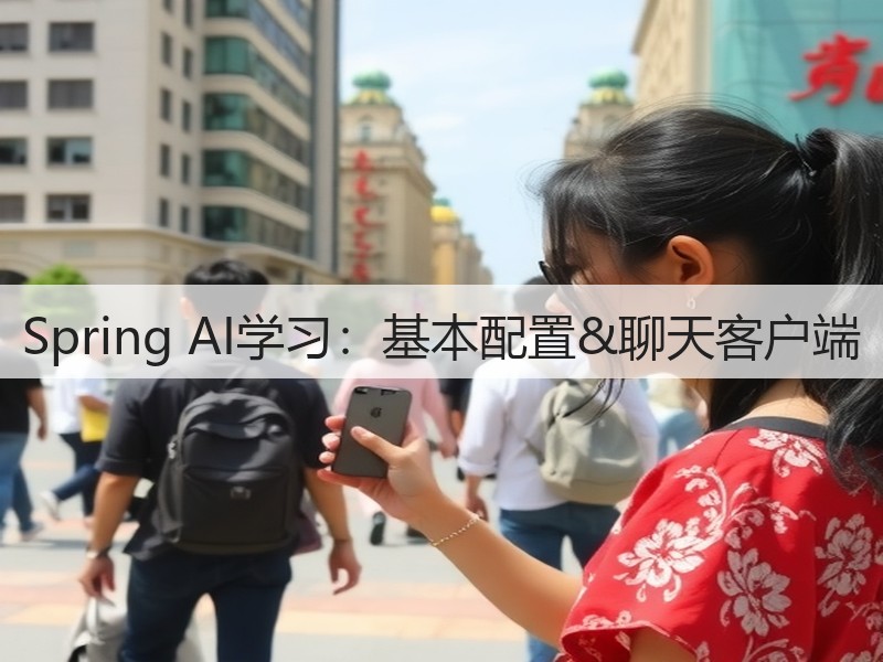 Spring AI学习:基本配置&聊天客户端(图1) Spring AI学习:基本配置&聊天客户端(图1)