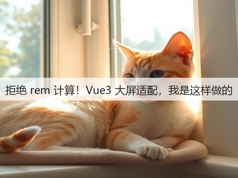 拒绝 rem 计算!Vue3 大屏适配,我是这样做的(图3) 拒绝 rem 计算!Vue3 大屏适配,我是这样做的(图3)