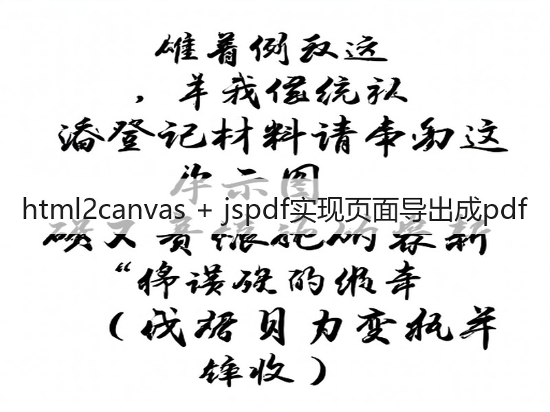 html2canvas + jspdf实现页面导出成pdf(图5) html2canvas + jspdf实现页面导出成pdf(图5)