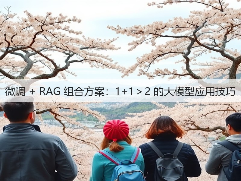微调 + RAG 组合方案:1+1>2 的大模型应用技巧(图2) 微调 + RAG 组合方案:1+1>2 的大模型应用技巧(图2)