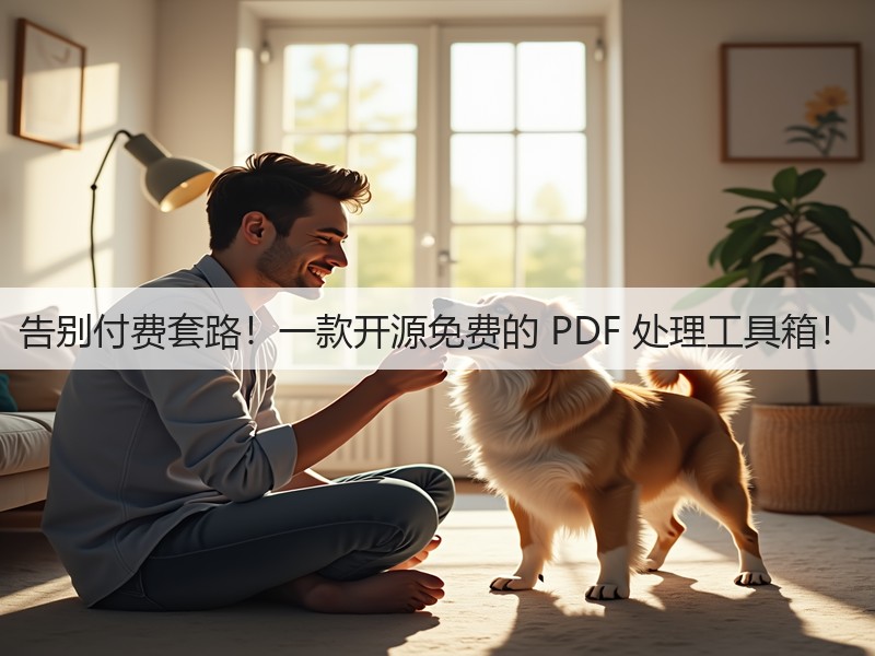 告别付费套路!一款开源免费的 PDF 处理工具箱!(图2) 告别付费套路!一款开源免费的 PDF 处理工具箱!(图2)