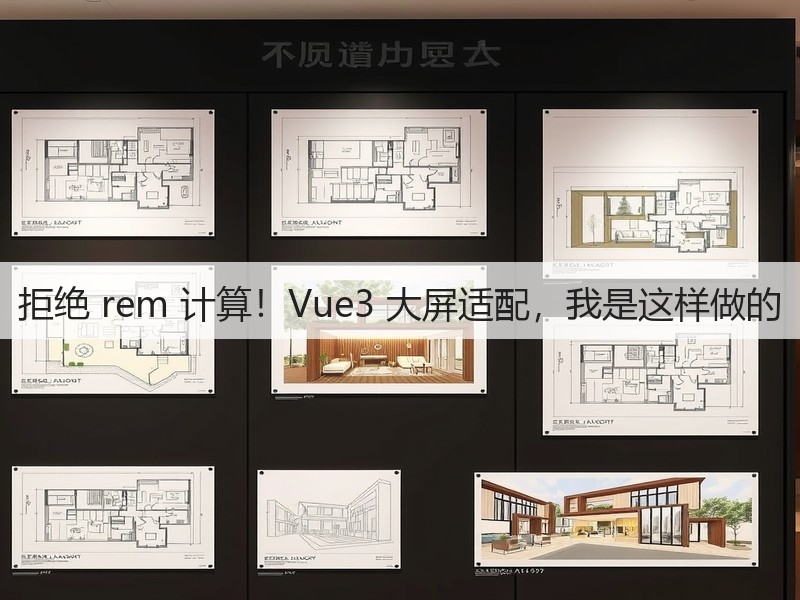 拒绝 rem 计算!Vue3 大屏适配,我是这样做的(图1) 拒绝 rem 计算!Vue3 大屏适配,我是这样做的(图1)