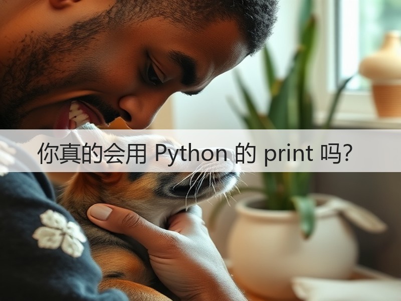你真的会用 Python 的 print 吗?(图2) 你真的会用 Python 的 print 吗?(图2)