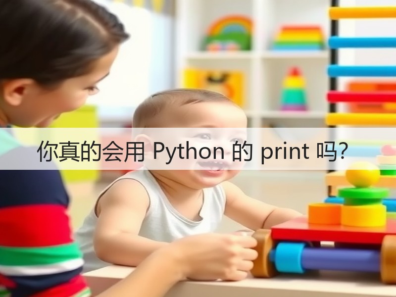 你真的会用 Python 的 print 吗?(图1) 你真的会用 Python 的 print 吗?(图1)