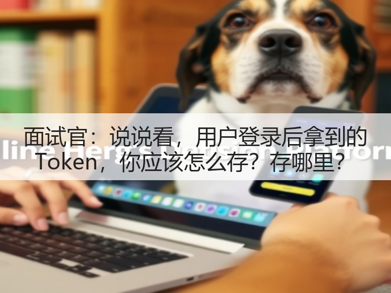 面试官:说说看,用户登录后拿到的 Token,你应该怎么存?存哪里?(图1) 面试官:说说看,用户登录后拿到的 Token,你应该怎么存?存哪里?(图1)